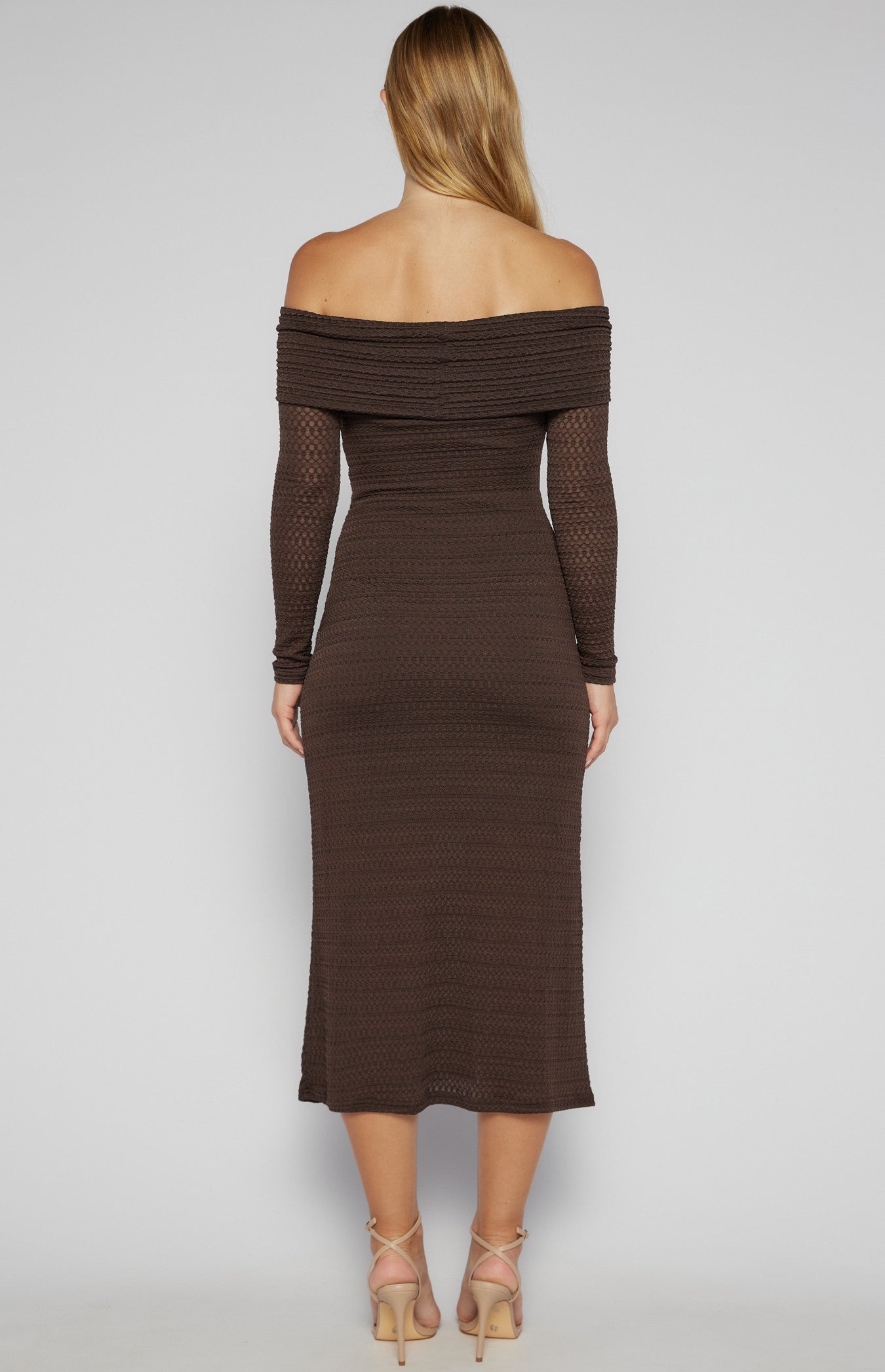 AARAVI MIDI DRESS - CHOCOLATE