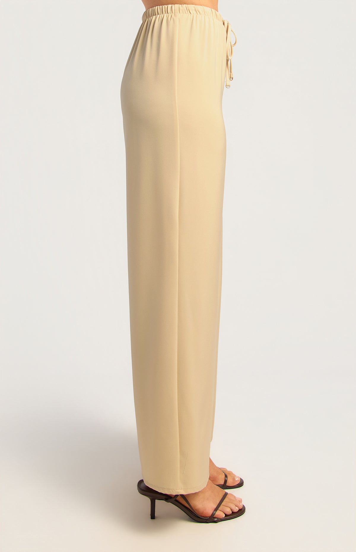BREE SATIN PANT - CREAM