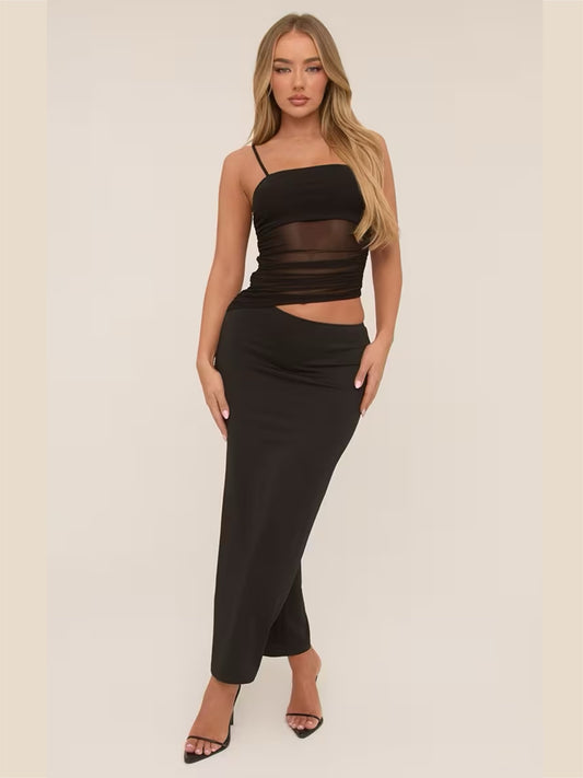 AVOKI MAXI DRESS -BLACK