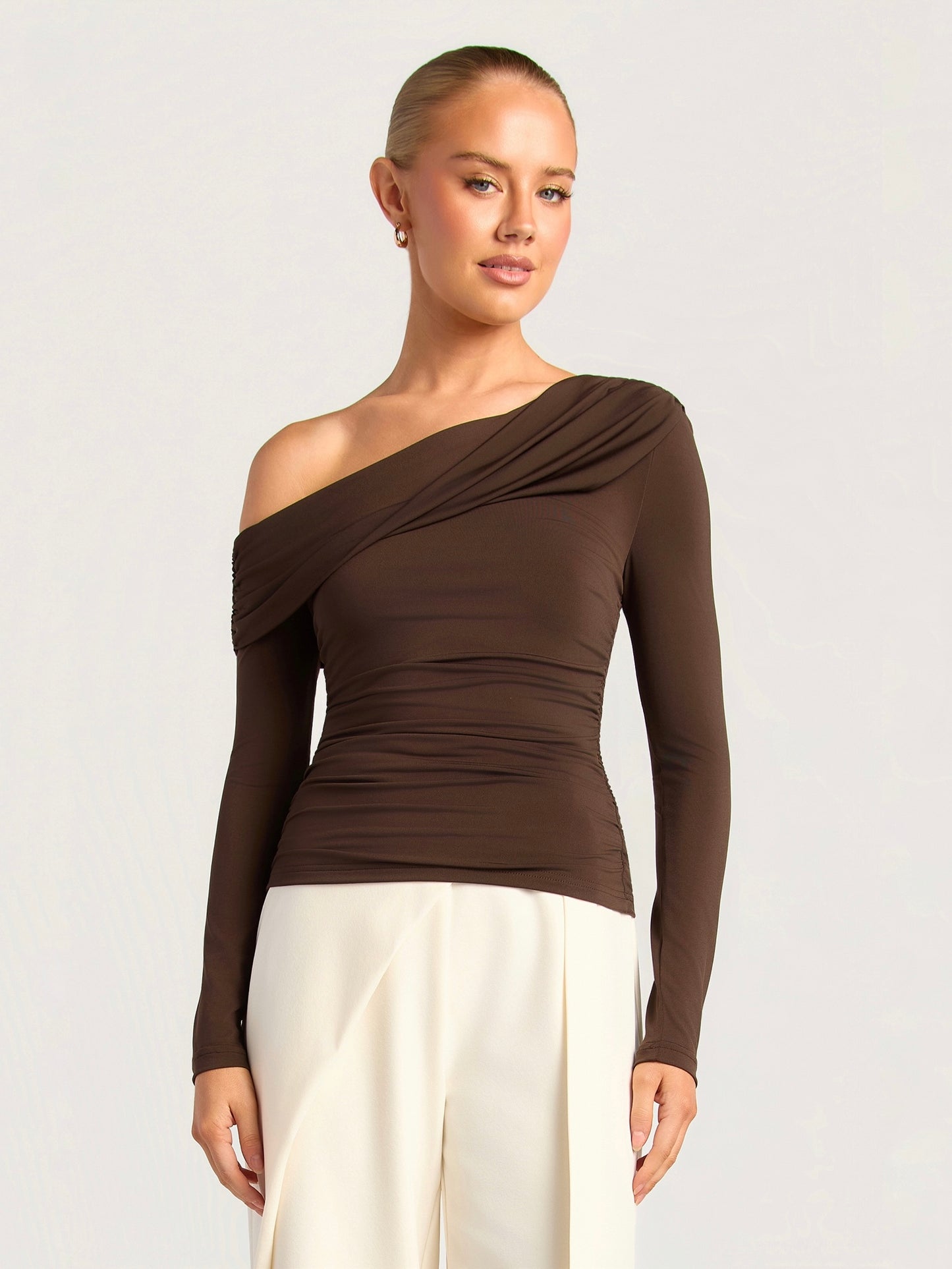 EMMERSON TOP -CHOCOLATE
