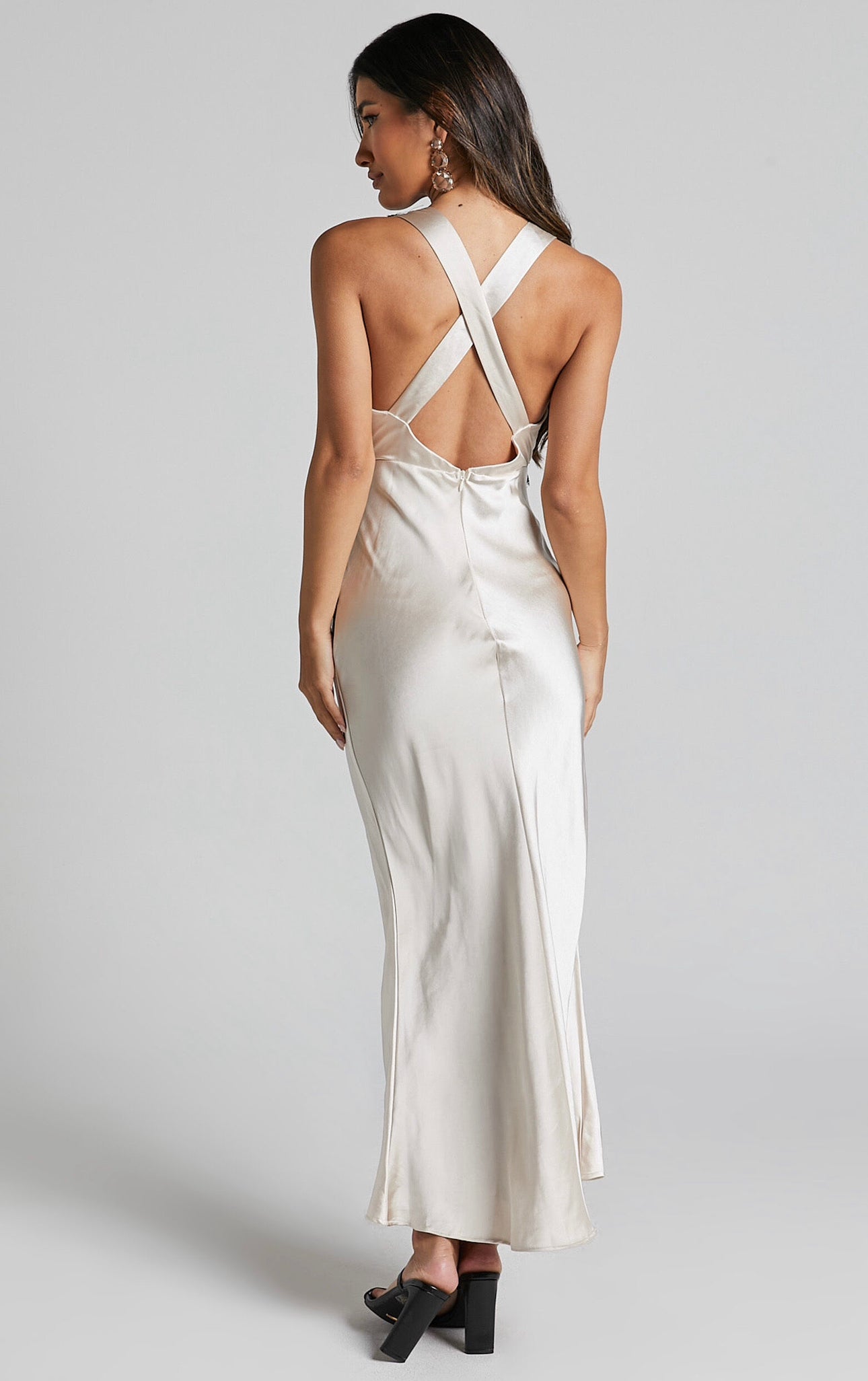 CARTIA MIDI DRESS -CREAM