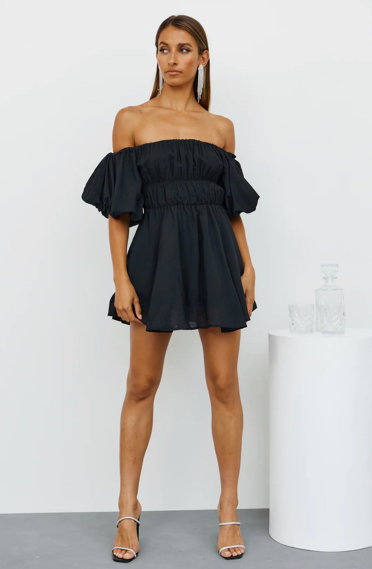 KIRRA MINI DRESS -BLACK