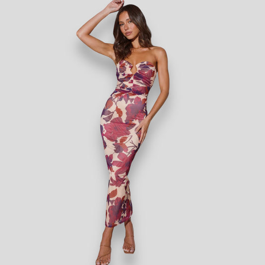 TALLULAN MAXI DRESS -PLUM