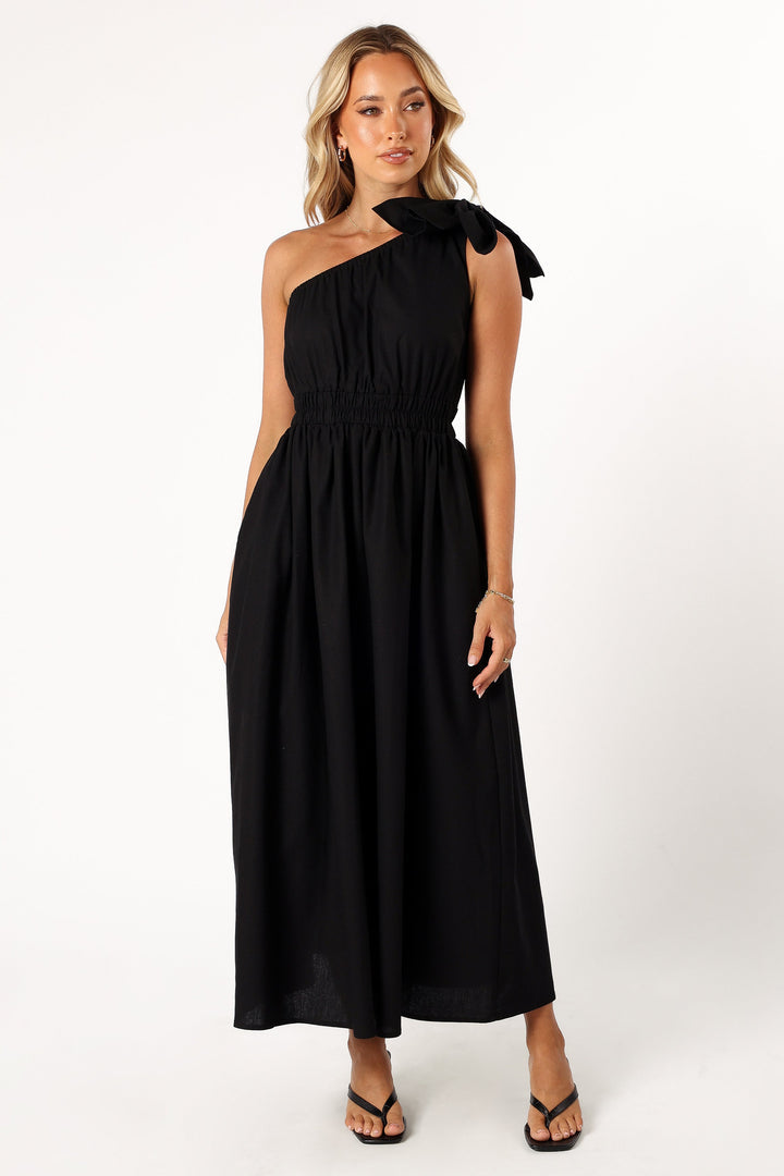 PARIS MIDI DRESS -BLACK