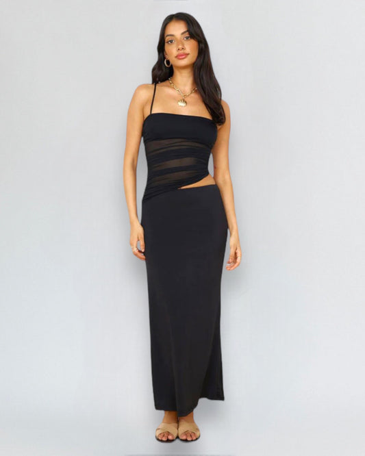 AVOKI MAXI DRESS -BLACK