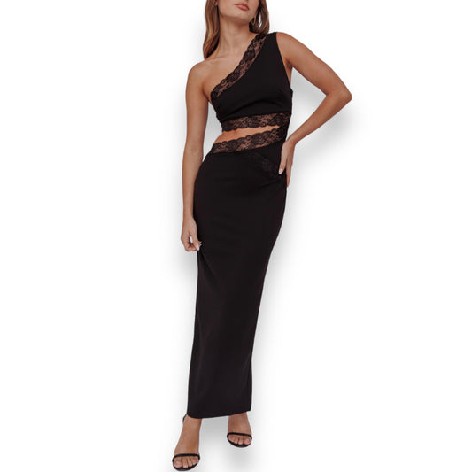 MELVYN MAXI DRESS -BLACK