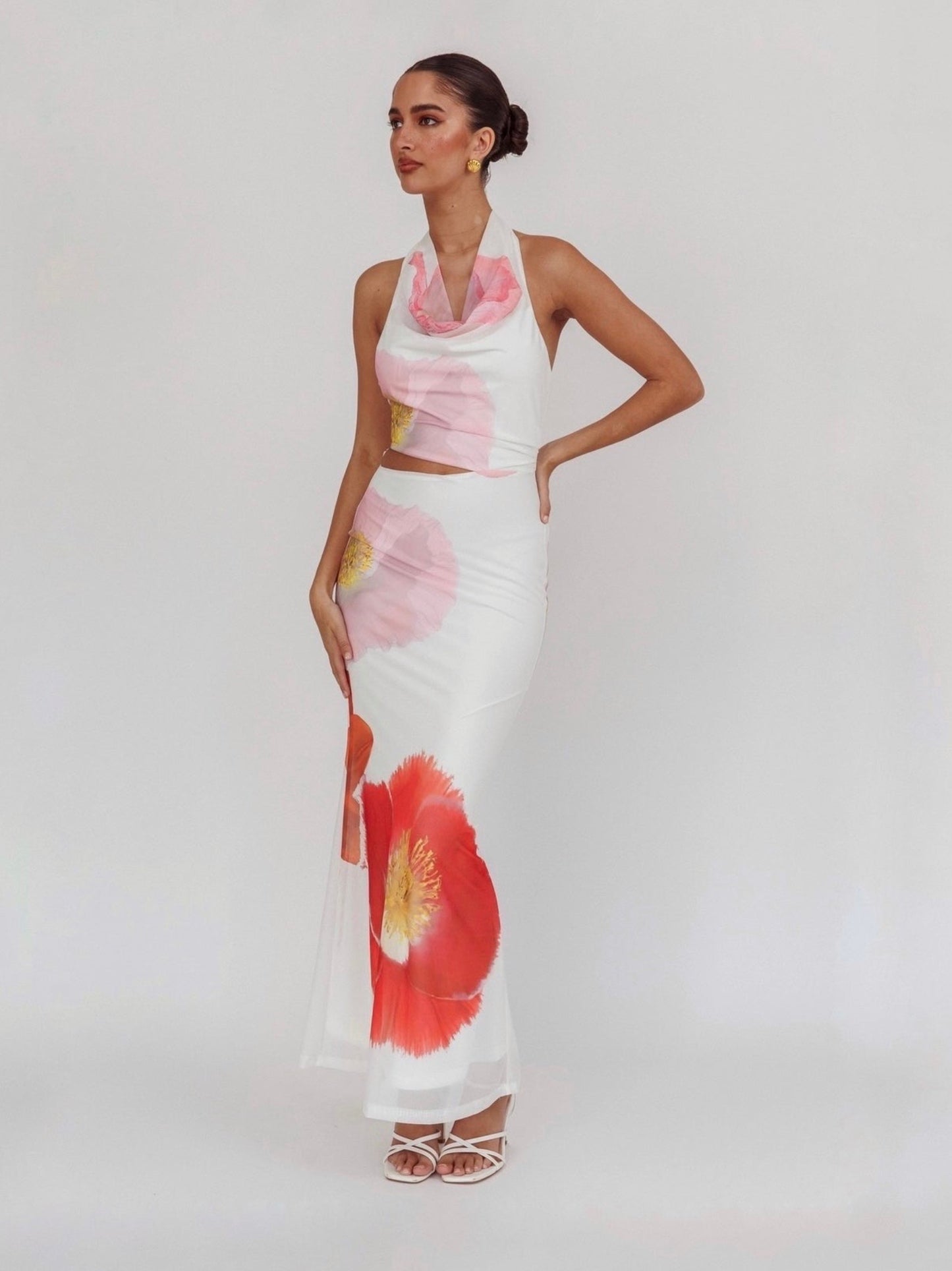 MADAM MAXI DRESS -WHITE FLORAL