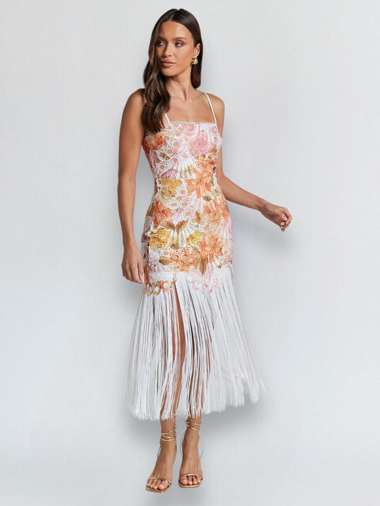 GAI MIDI DRESS -FLORAL