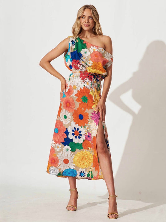 KAROCHI MIDI DRESS -FLORAL