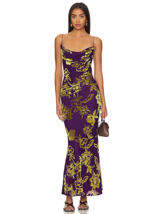PRETORIA MAXI DRESS -VIOLET