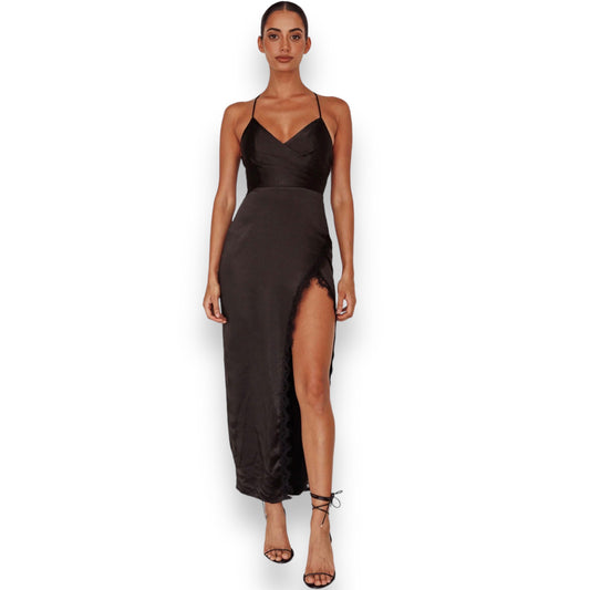 VIANCA MIDI DRESS -BLACK