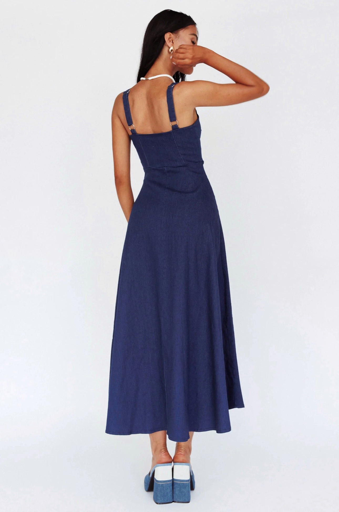 CHRISSY MAXI DRESS -INDIGO