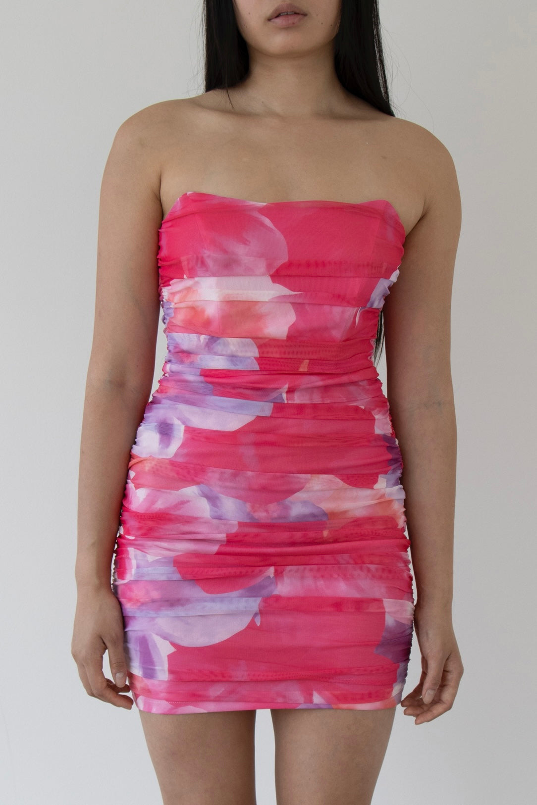 HARLEE MINI DRESS -PINK FLORAL