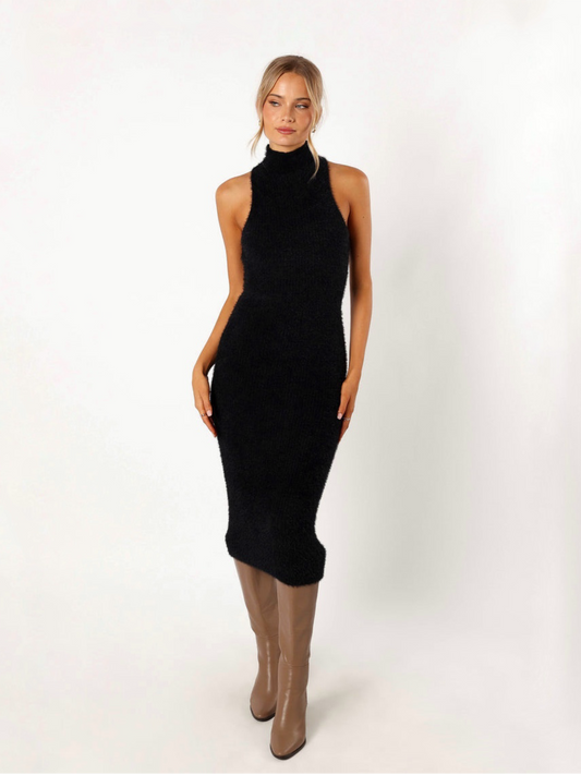 BALMUE MIDI DRESS -BLACK