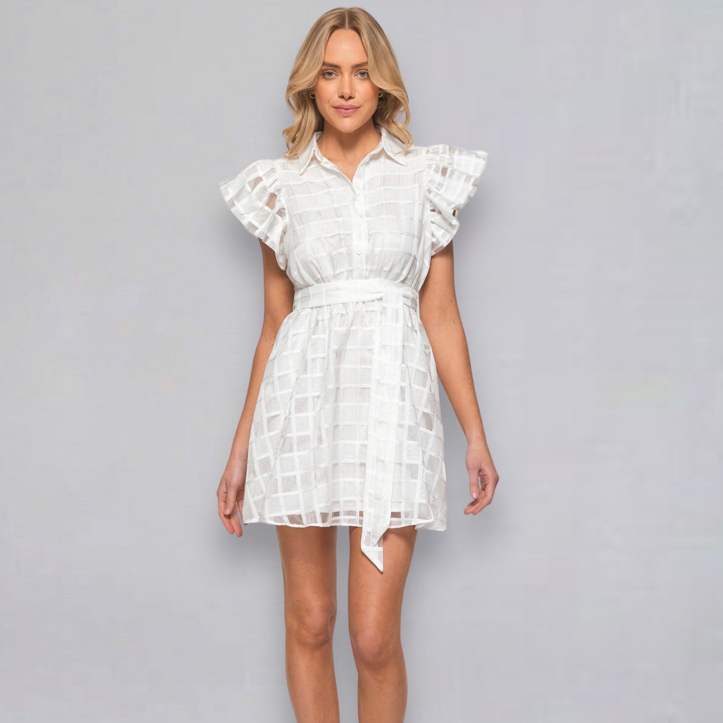 DOLLY MINI DRESS -WHITE