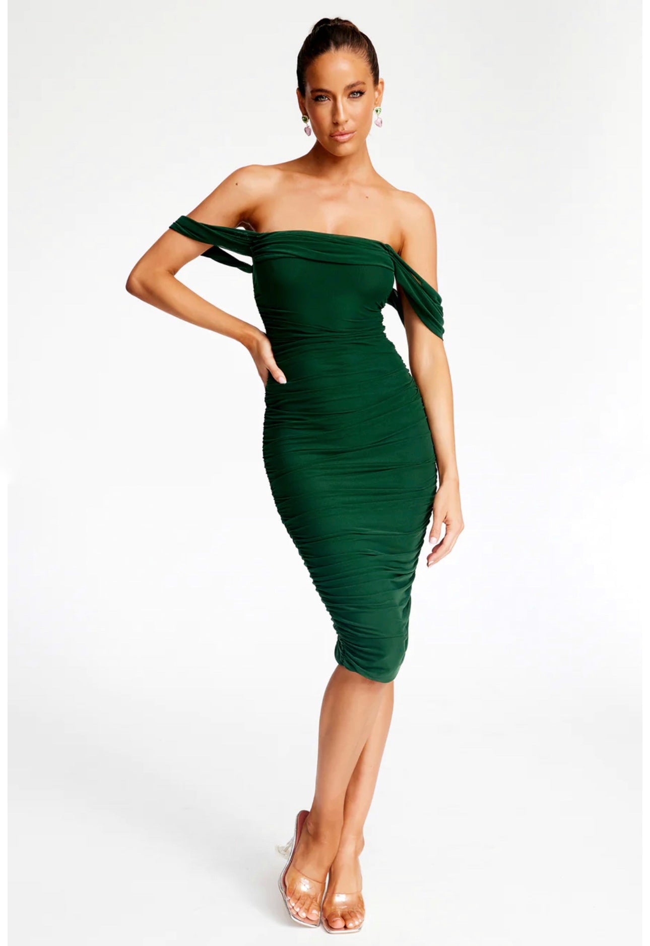 MATIL MIDI DRESS -GREEN