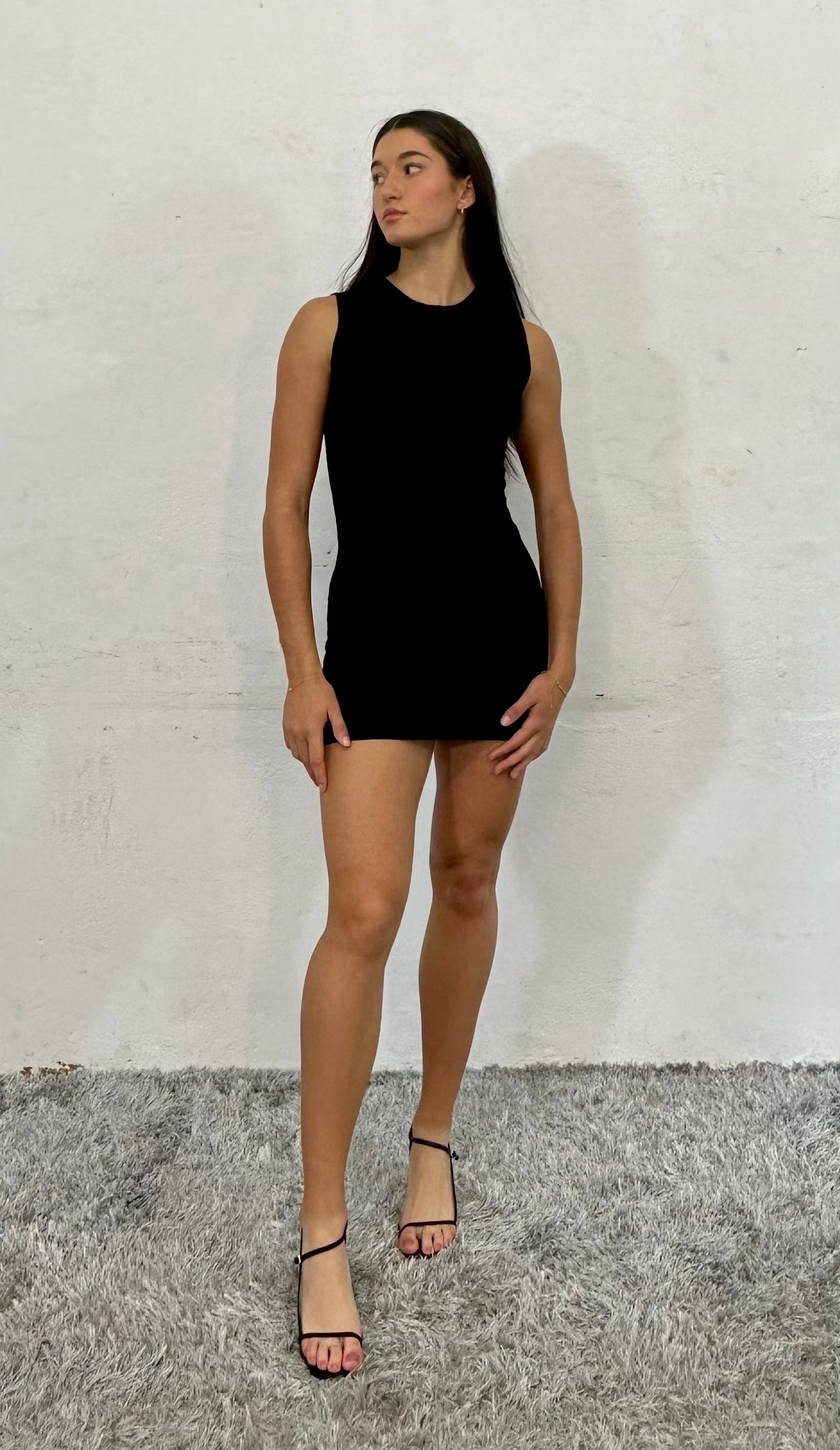 AMALIA MINI DRESS -BLACK