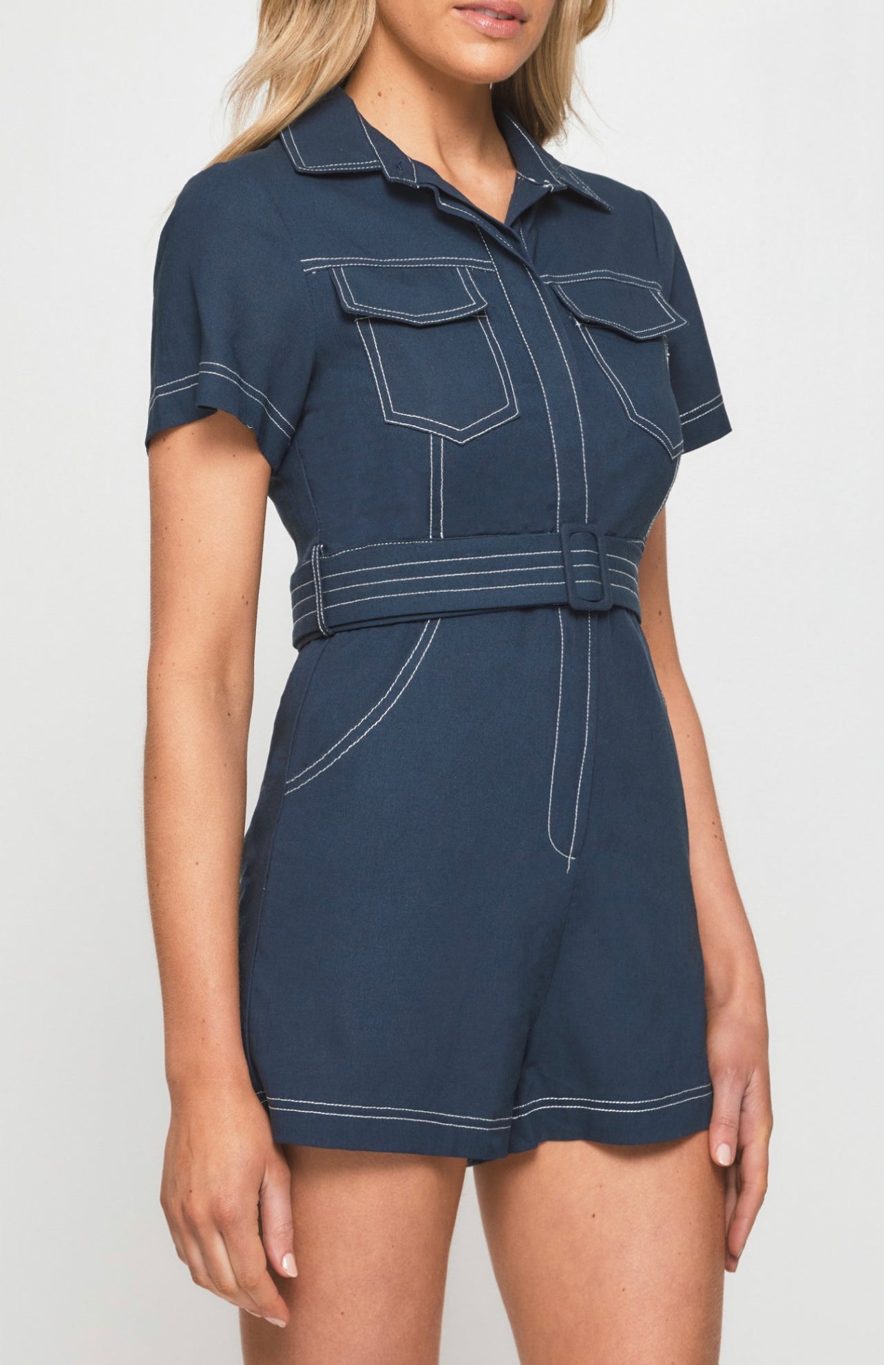 CLAUDIA PLAYSUIT -NAVY