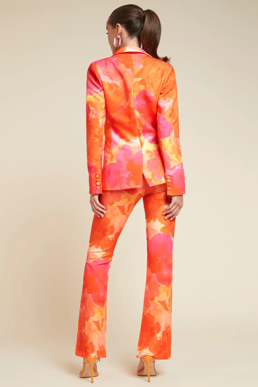 MOSSI BLAZER & PANT SET -ORANGE FLORAL