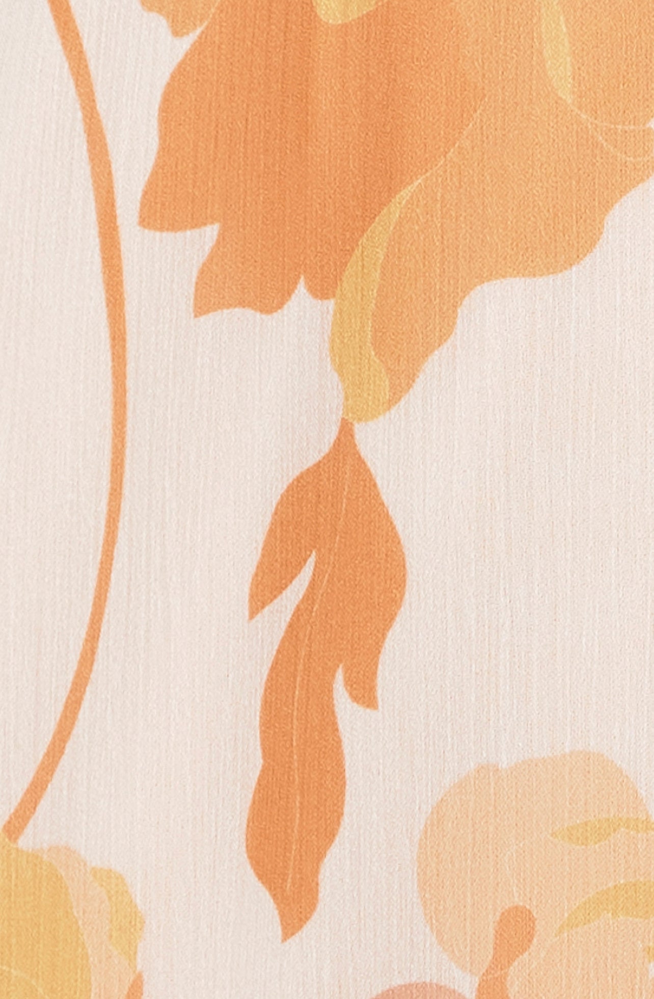 SARAH MIDI DRESS -ORANGE FLORAL